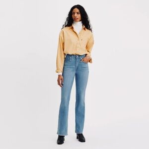LEVI’S | 725 High Rise boot cut jeans (hi waist) dark wash